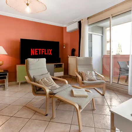 Le Nala - Spacious - Ac - Wifi - 10 Min From The Sea 아파트 니스