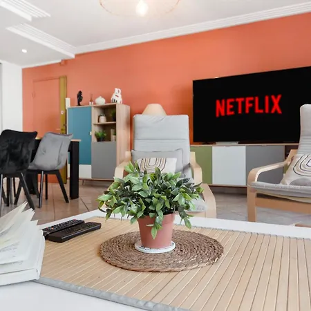 Le Nala - Spacious - Ac - Wifi - 10 Min From The Sea דירה